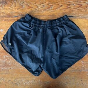 Black Lululemon 4.5” Hotty Hot Shorts